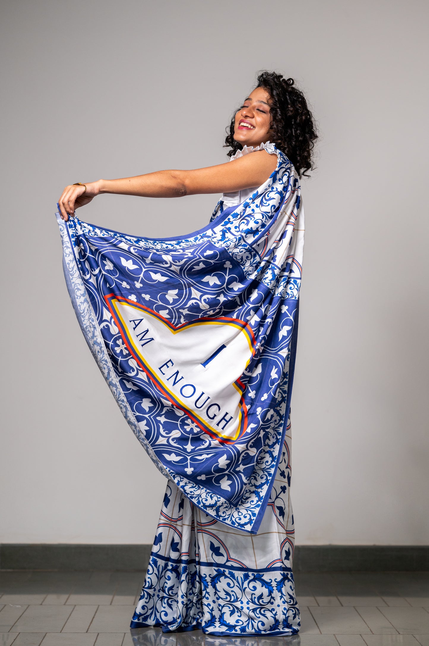 GRACE IN AZULEJOS SAREE