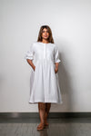 MINIMALIST WHITE MUSE DRESS