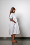MINIMALIST WHITE MUSE DRESS
