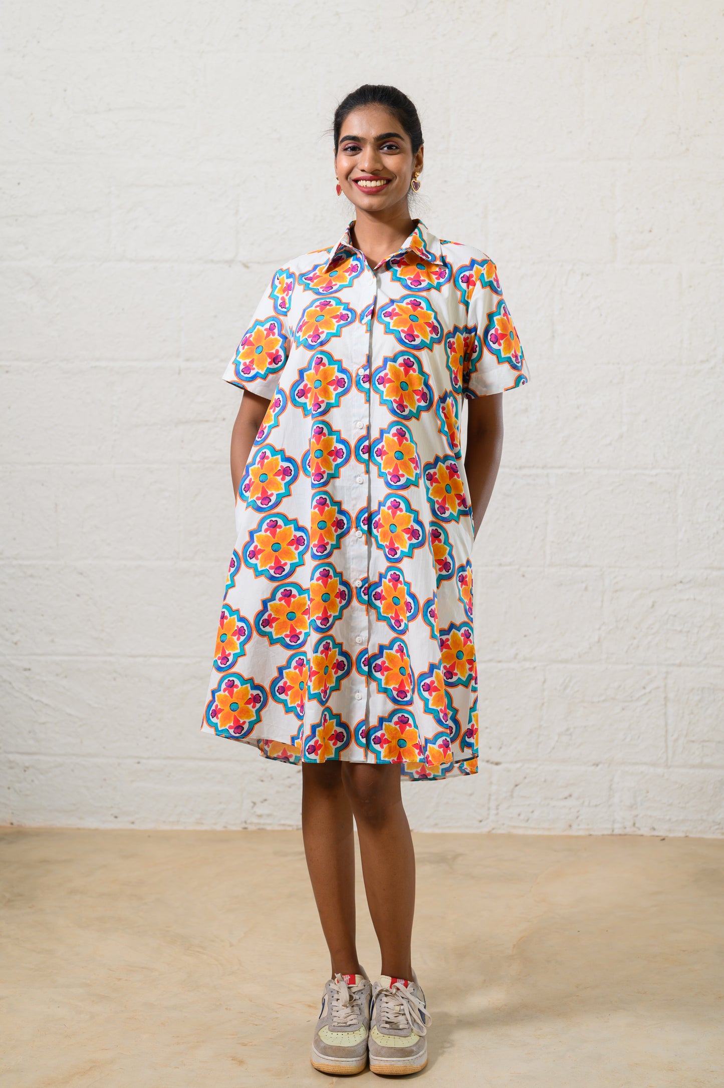 GOAN MOSAIC SHIRT DRESS