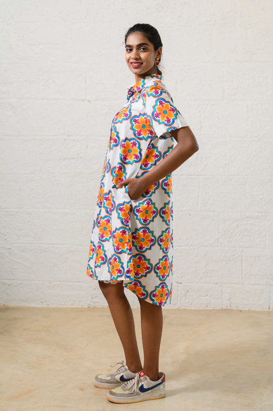 GOAN MOSAIC SHIRT DRESS