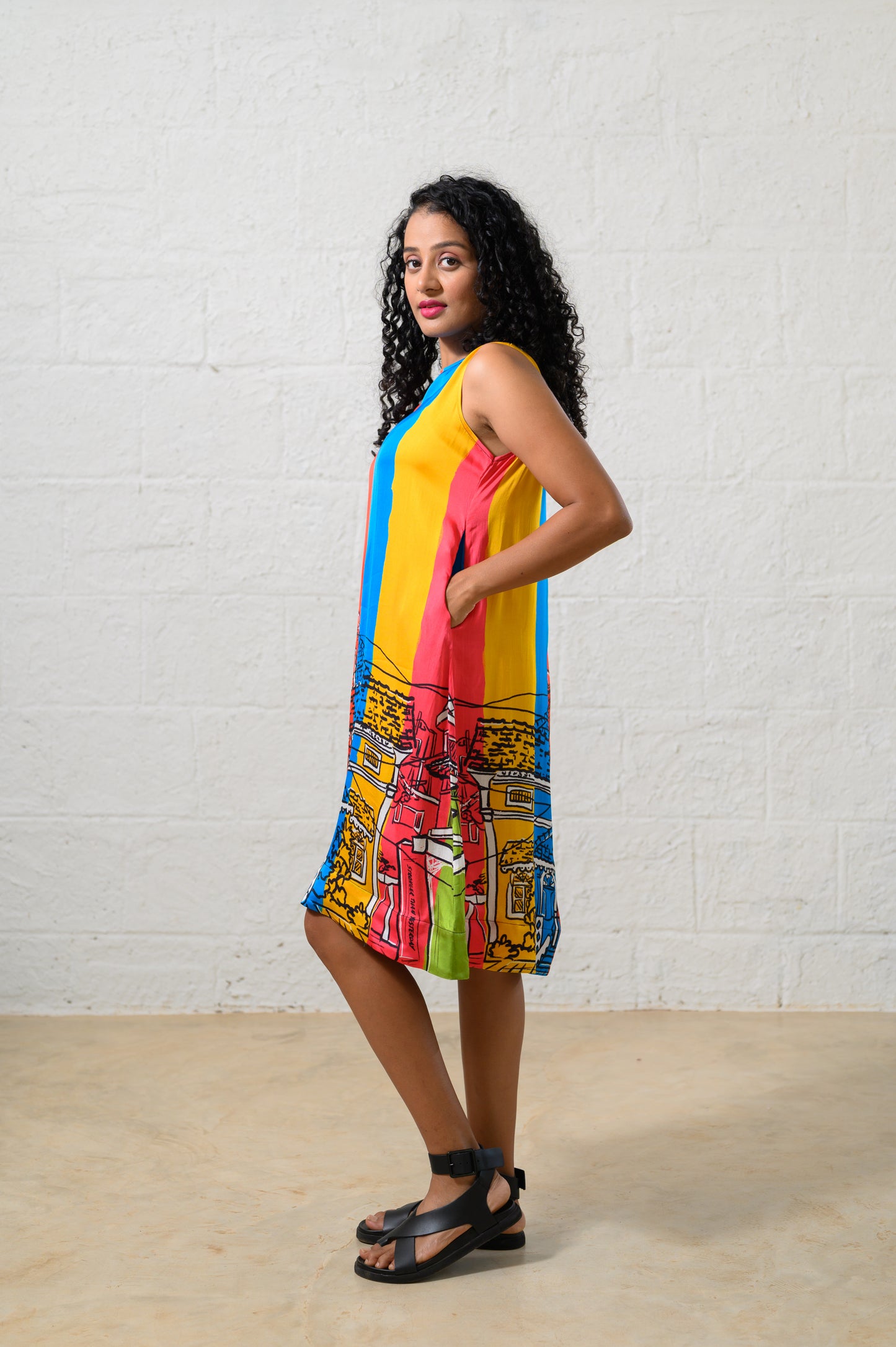 GOAN MOSAIC SHIFT DRESS