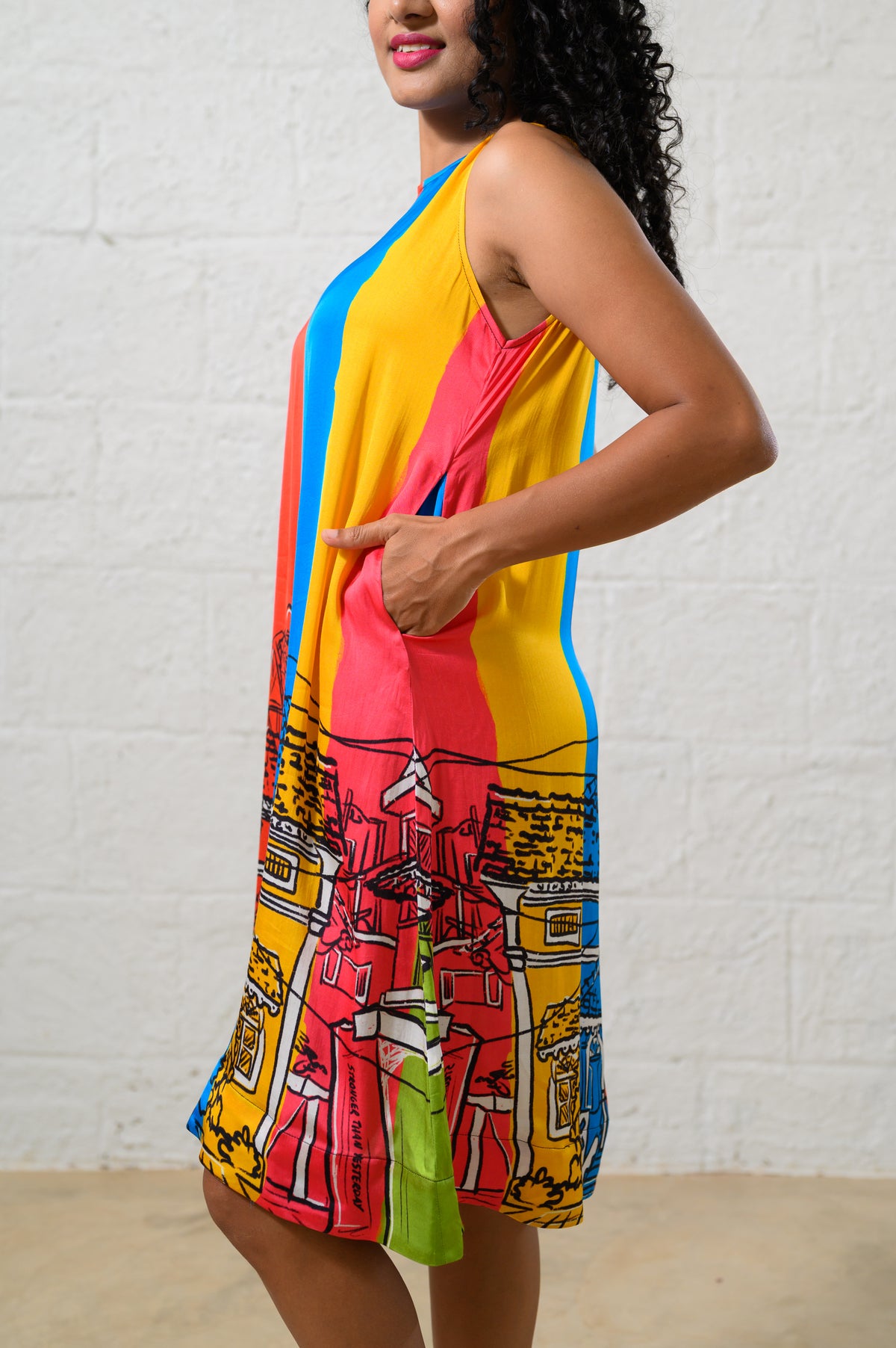 GOAN MOSAIC SHIFT DRESS