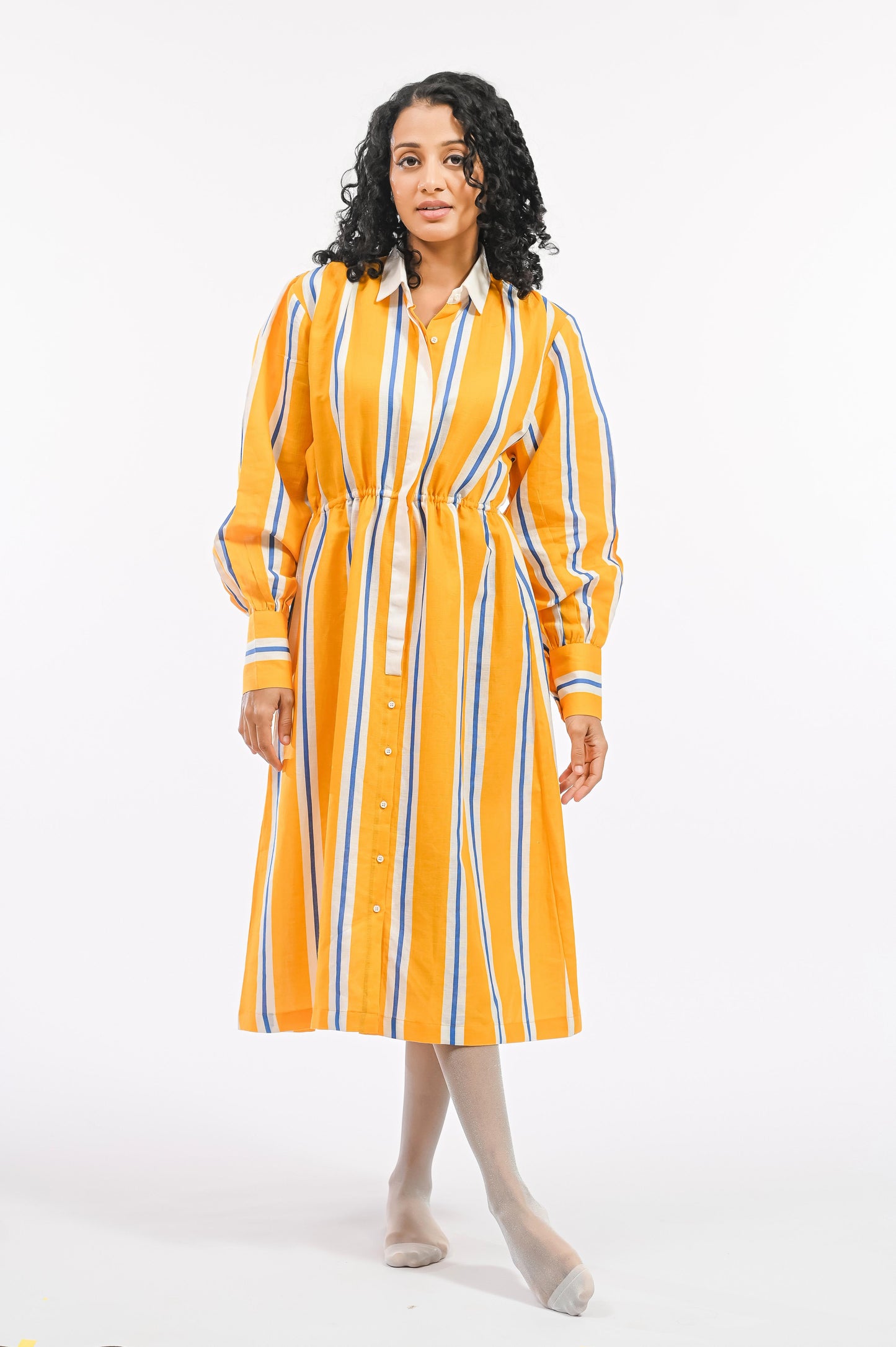 AMARELO PATTO SHIRT DRESS