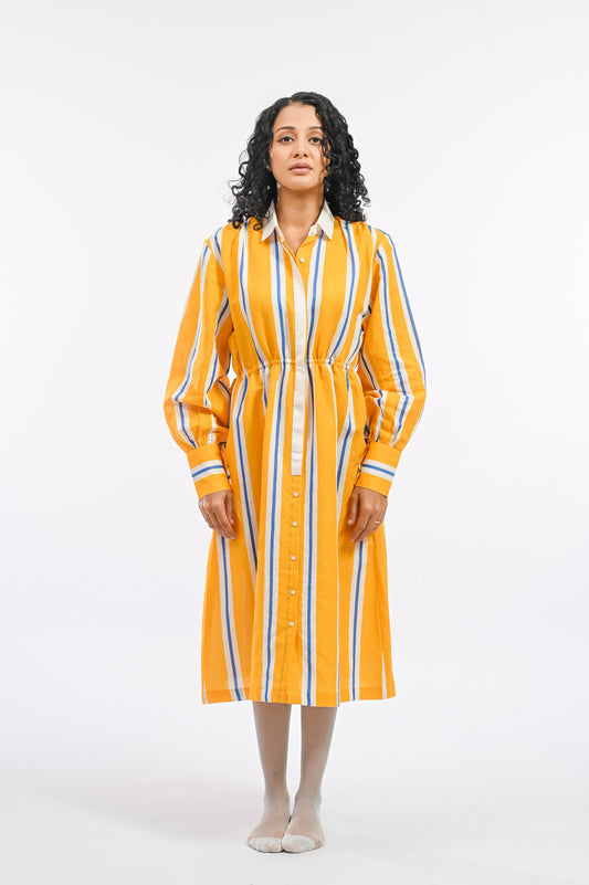 AMARELO PATTO SHIRT DRESS