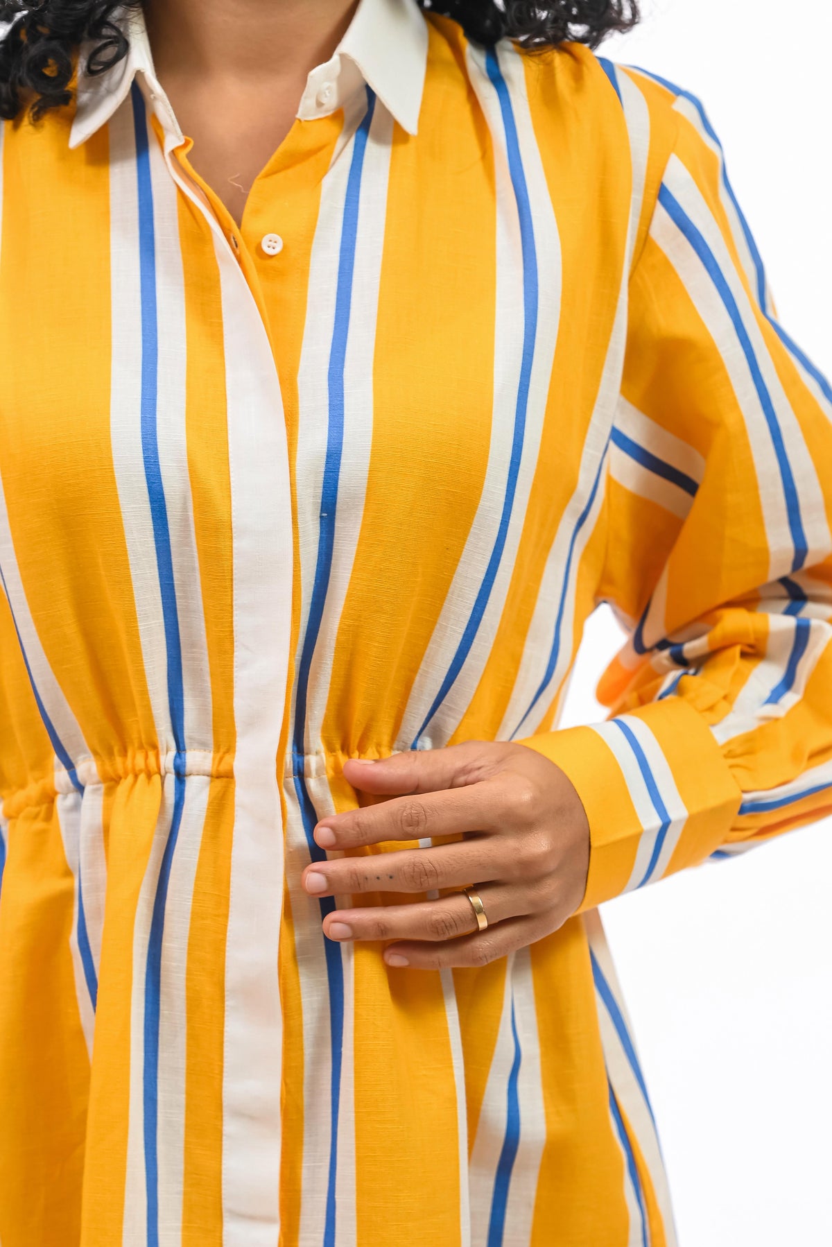 AMARELO PATTO SHIRT DRESS