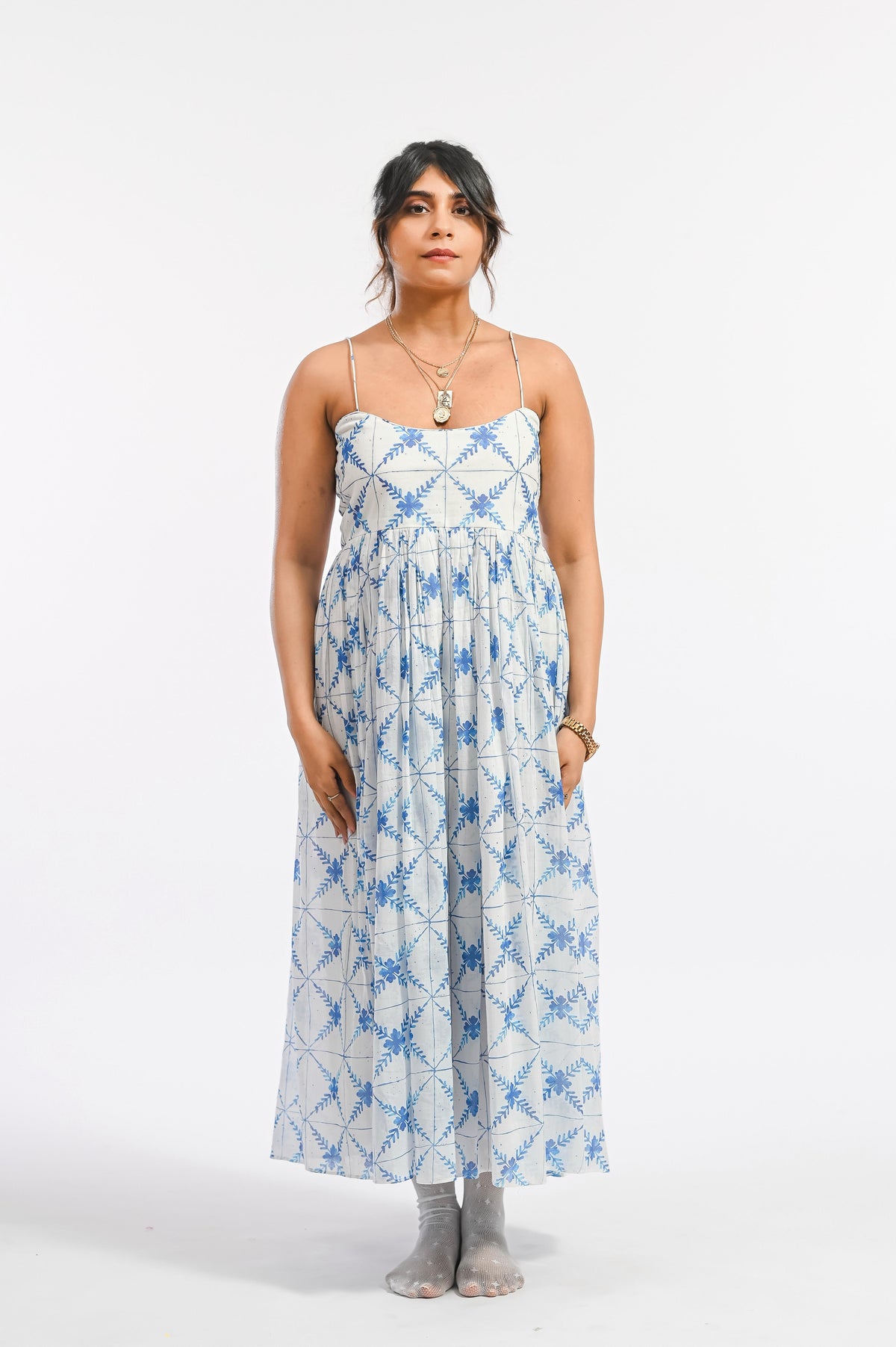 AZUL DONA PAULA DRESS