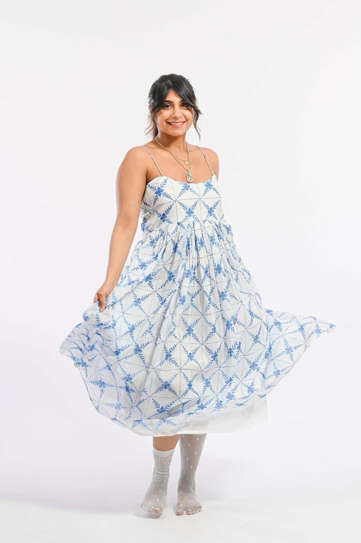 AZUL DONA PAULA DRESS