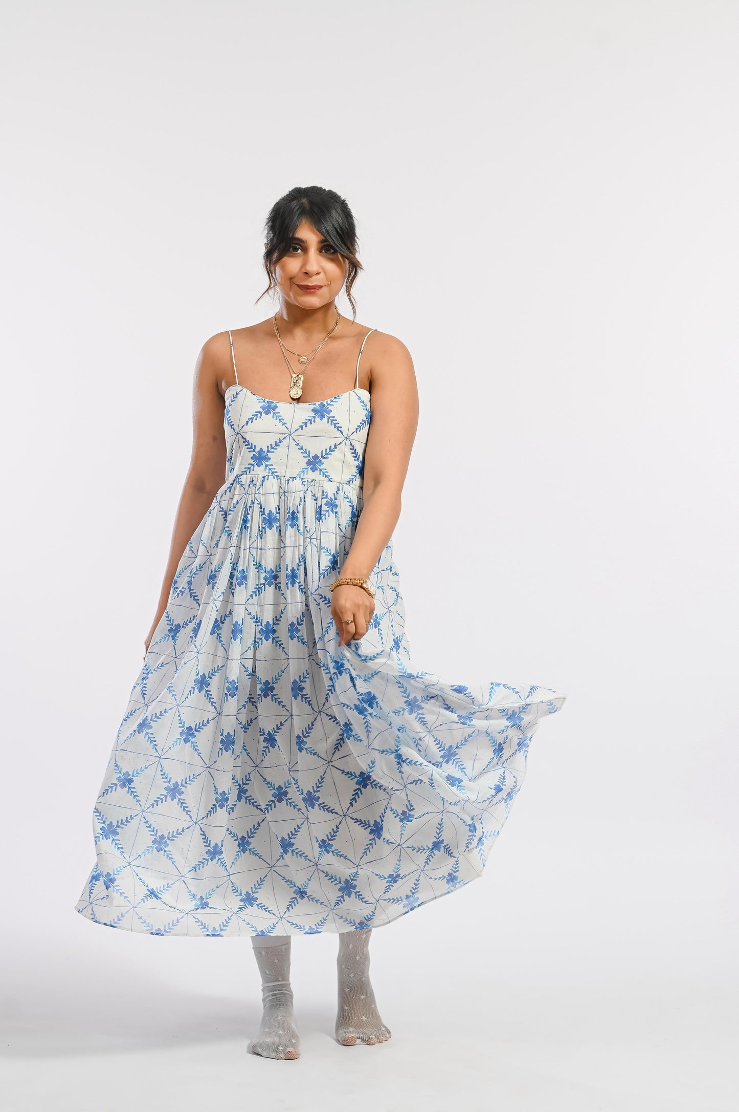 AZUL DONA PAULA DRESS