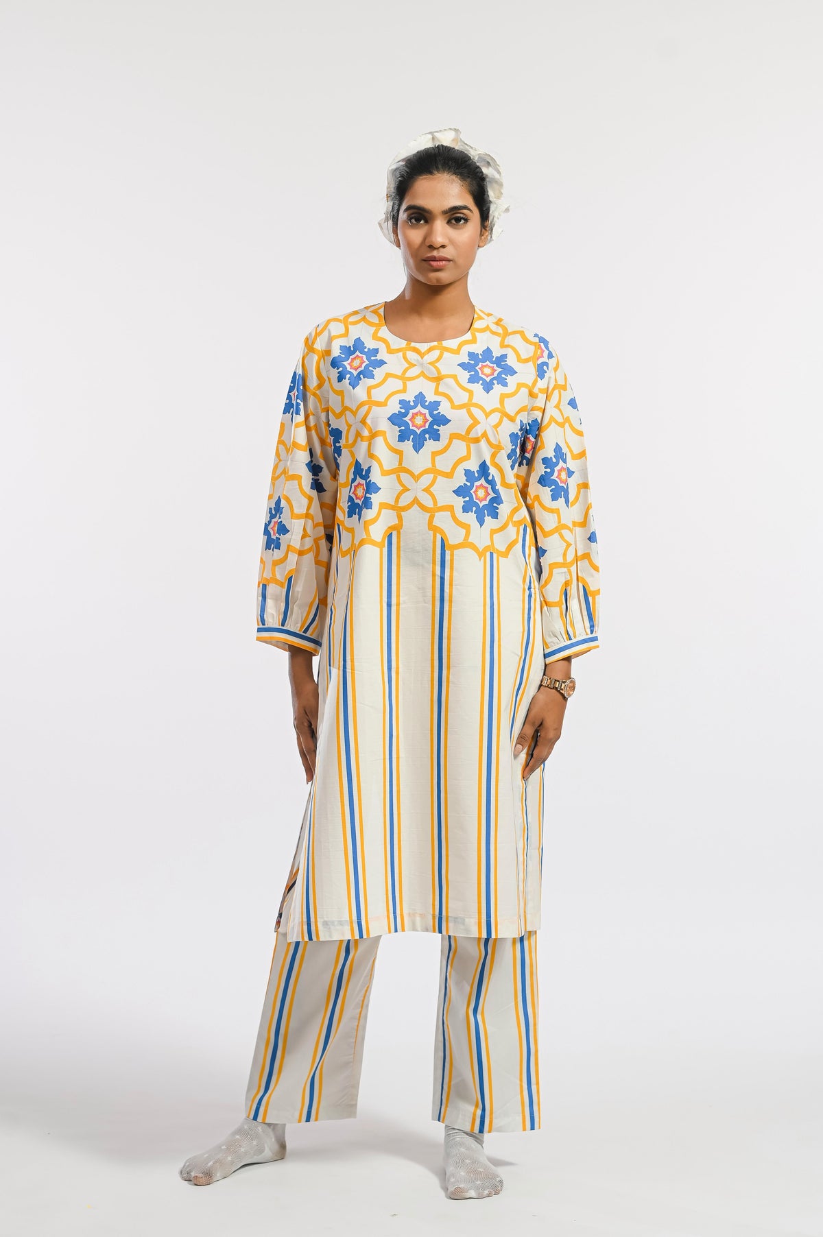 AMARELO STRIPE MOSAIC SET