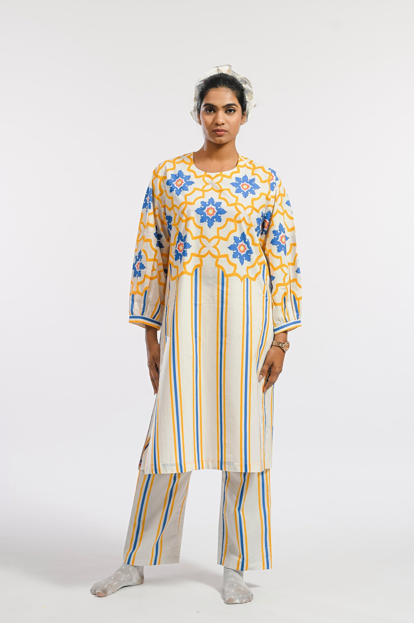 AMARELO STRIPE MOSAIC SET