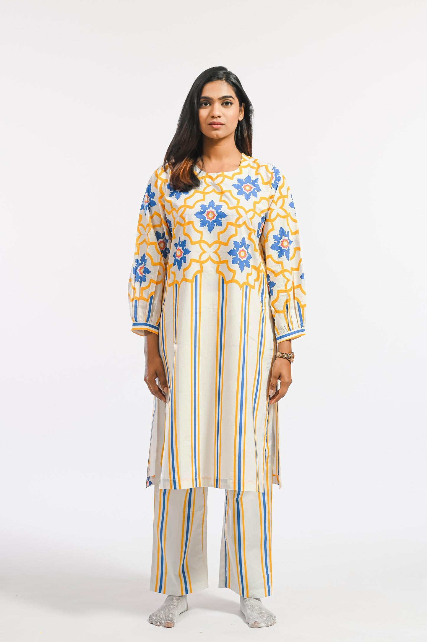 AMARELO STRIPE MOSAIC SET