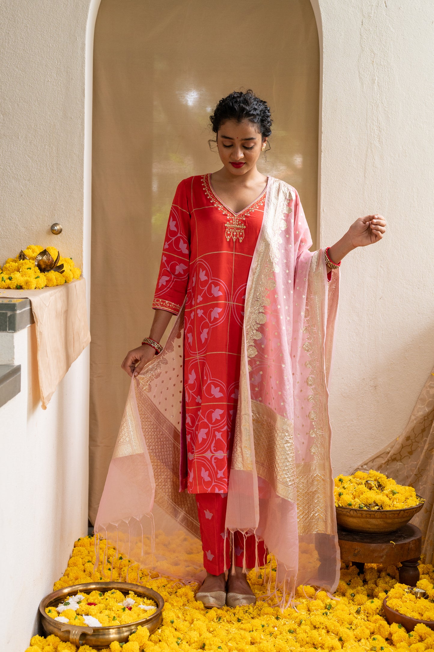 ROSE TINTED MEMORIES AZULEJOS SET (3 PCS)