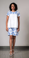 AZULEJOS MINI ADORN SLEEVES TOP