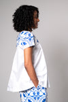 AZULEJOS MINI ADORN SLEEVES TOP