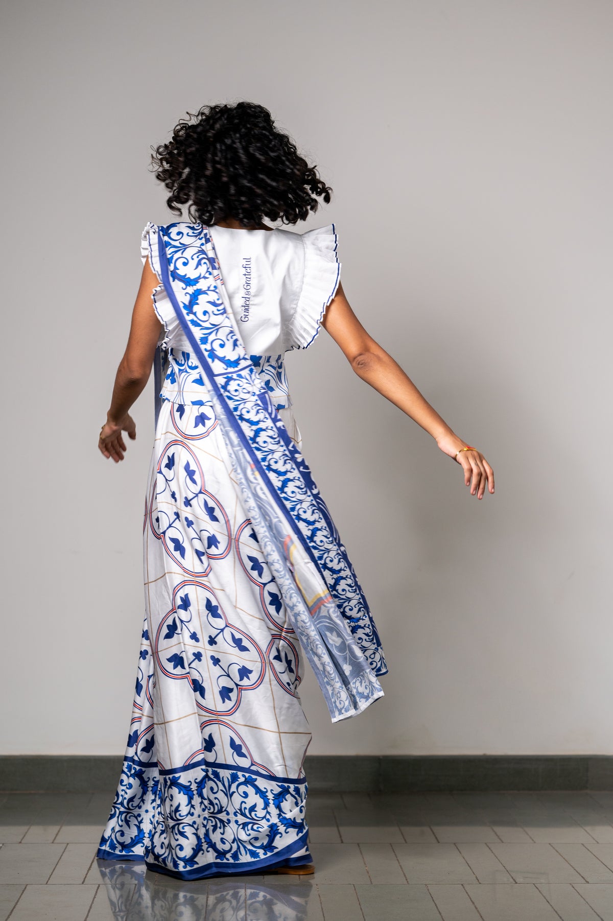 GRACE IN AZULEJOS SAREE