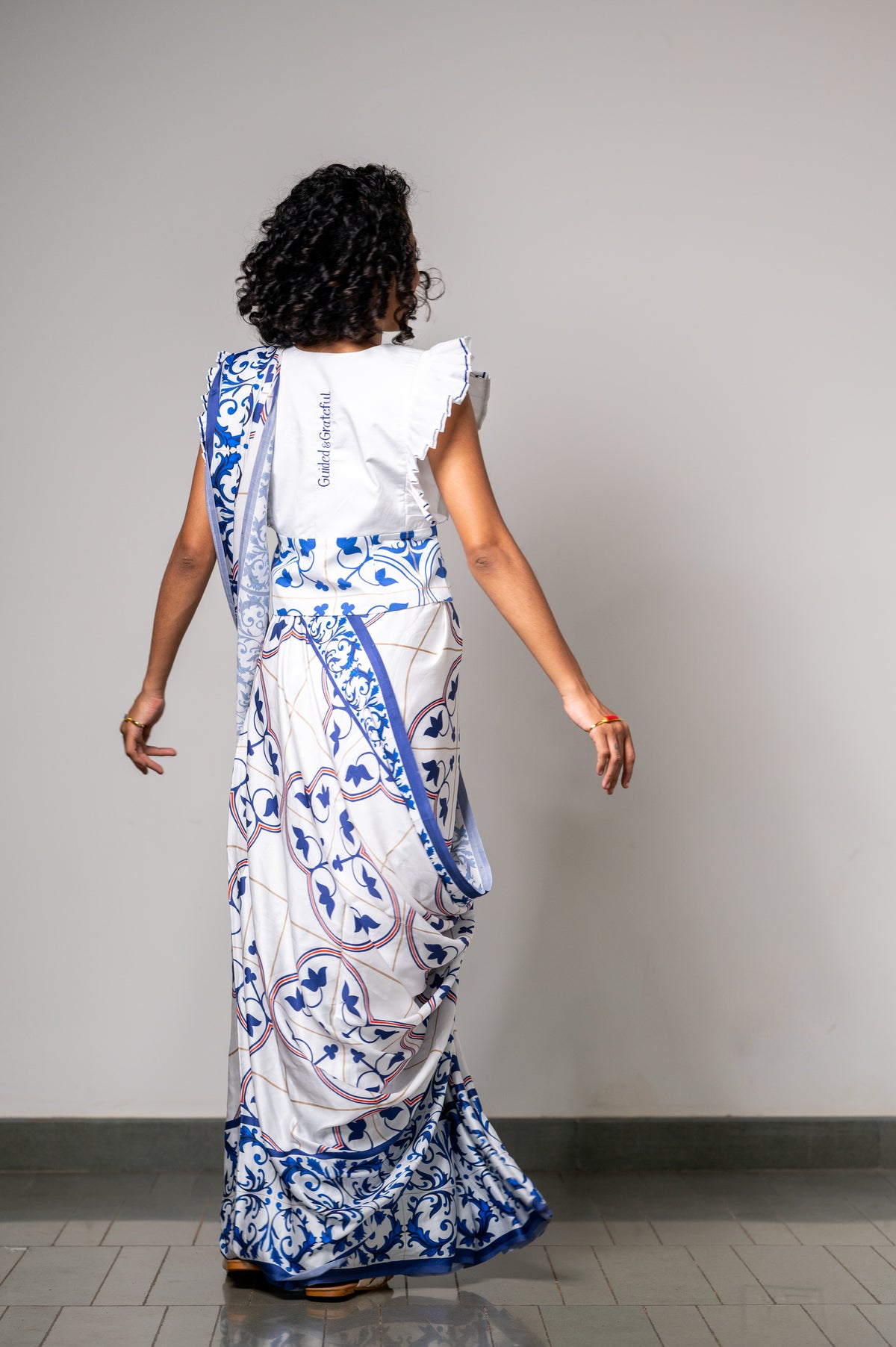 GRACE IN AZULEJOS SAREE