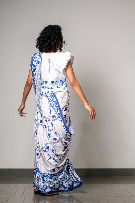 GRACE IN AZULEJOS SAREE