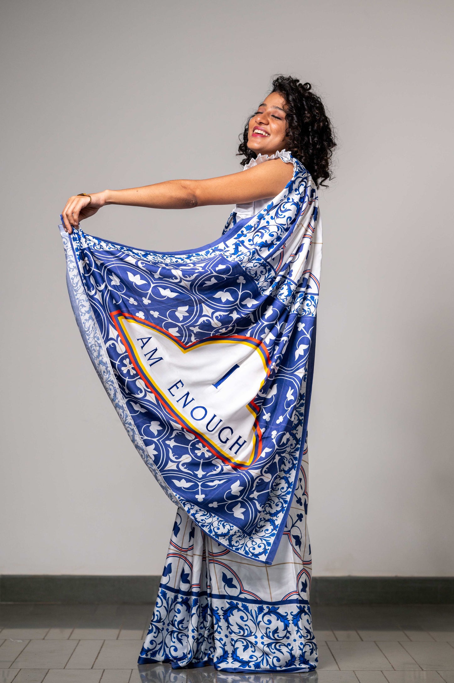 GRACE IN AZULEJOS SAREE