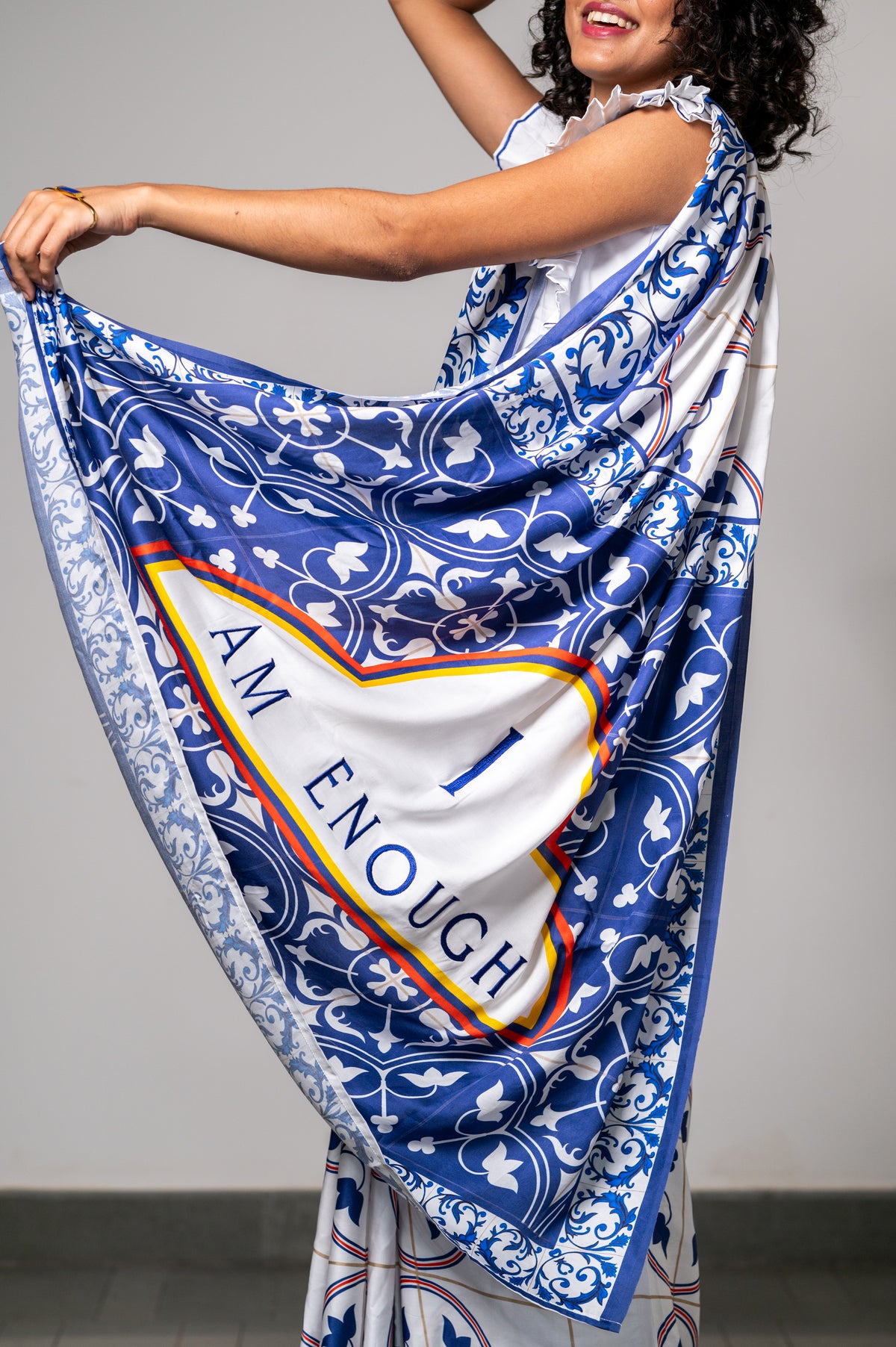 GRACE IN AZULEJOS SAREE