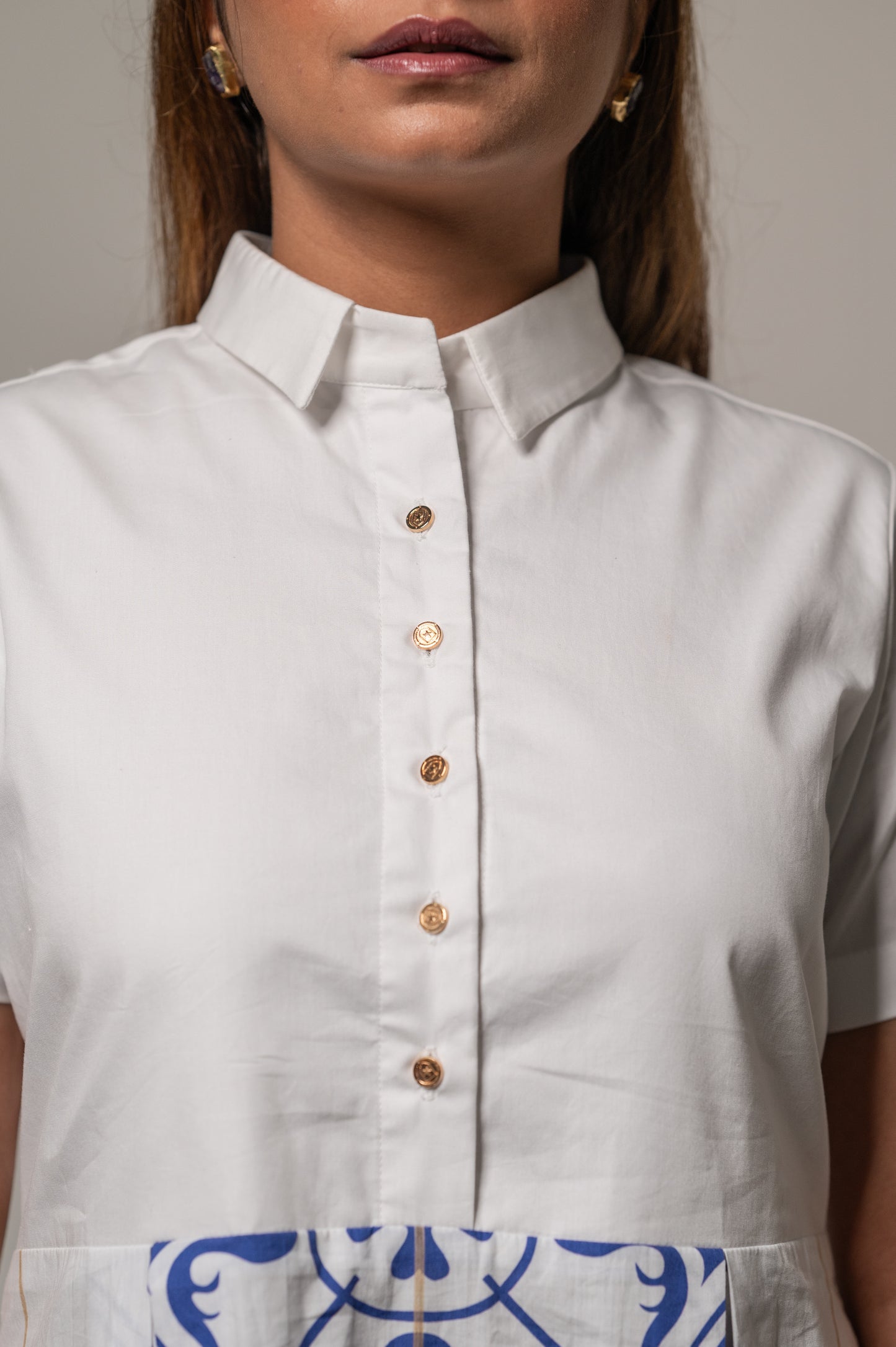 CLASSIC TILE SHIRT DRESS