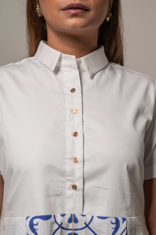 CLASSIC TILE SHIRT DRESS